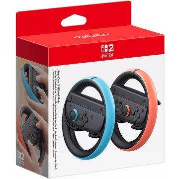 Nintendo Switch 2 Joy-Con Wheel Pair-Lichtblauw / Lichtrood (Switch 2) Nieuw