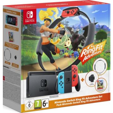 Nintendo Switch Console 2019 Upgrade-Incl. Ring Fit Set (Switch) Gebruikt