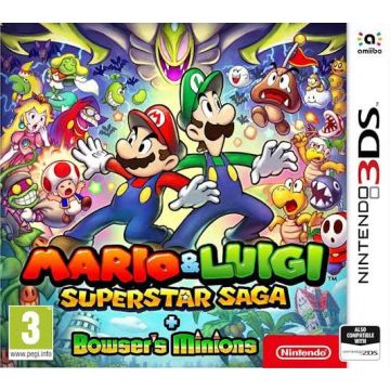Mario & Luigi Superstar Saga + Bowser's Minions-Standaard (3DS) Gebruikt