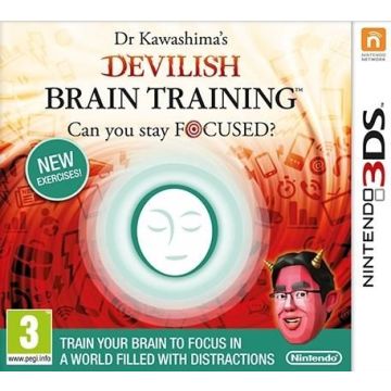 Dr. Kawashima's Duivelse Brain Training-Standaard (3DS) Nieuw