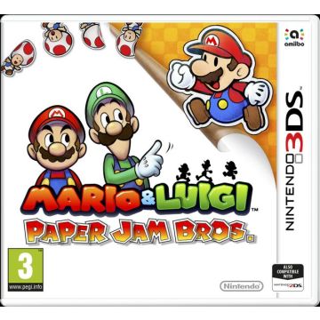 Mario & Luigi Paper Jam Bros-Standaard (3DS) Gebruikt