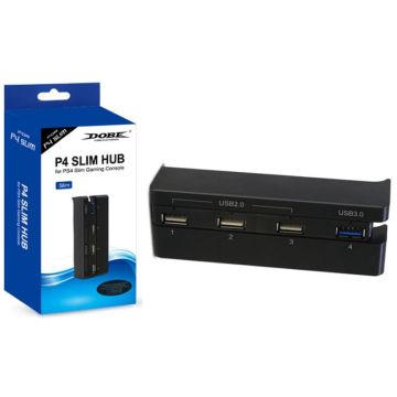 DOBE PS4 Slim Hub-Zwart (PlayStation 4) Gebruikt