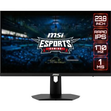 MSI G244F E2 23.8" Esports Gaming Monitor-Zwart (PC) Nieuw