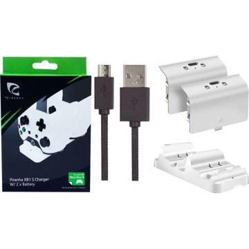 Piranha Play & Charge Kit for Xbox One-Wit (Xbox One) Nieuw