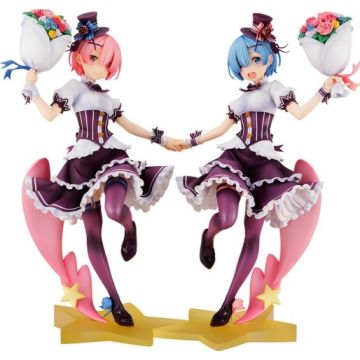 Kadokawa KD Colle Re:Zero Starting Life in Another World Complete Set 1/7 Figure-Rem & Ram (Birthday Ver.) (Diversen) Nieuw