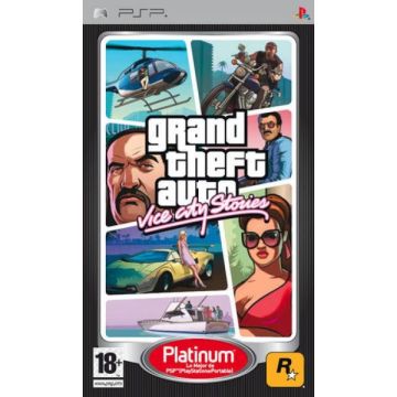 Grand Theft Auto Vice City Stories-Platinum (PSP) Gebruikt
