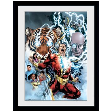GBeye DC Comics Shazam Framed Print 30x40CM-Characters (Diversen) Nieuw
