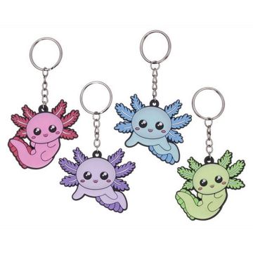 WL Kawaii Kuties Axl the Axolotl Dubbelzijdige Rubberen Sleutelhanger-Willekeurig (Diversen) Nieuw