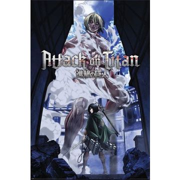 Hole in the Wall Attack on Titan Maxi Poster-S3 Female Titan Approaches (Diversen) Nieuw