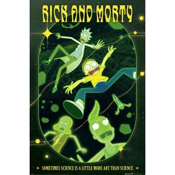 Hole in the Wall Rick and Morty Maxi Poster-Rave Rickrival (Diversen) Nieuw