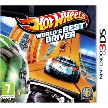 Hot Wheels World's Best Driver-Standaard (3DS) Gebruikt