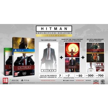Hitman-Definitive Edition Day One Steelbook (PlayStation 4) Gebruikt