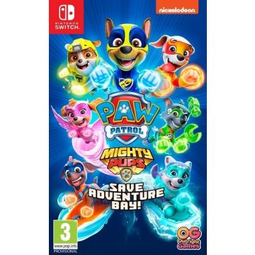 Paw Patrol Mighty Pups Save Adventure Bay-Standaard (Switch) Nieuw