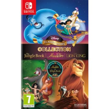 Disney Classic Games Collection The Jungle Book, Aladdin & Lion King-Standaard (Switch) Nieuw