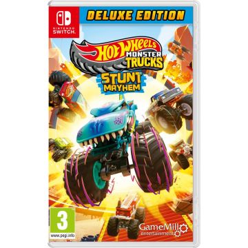 Hot Wheels Monster Trucks Stunt Mayhem-Deluxe Edition (Switch) Gebruikt