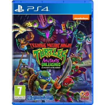Teenage Mutants Ninja Turtles Mutants Unleashed-Standaard (PlayStation 4) Nieuw