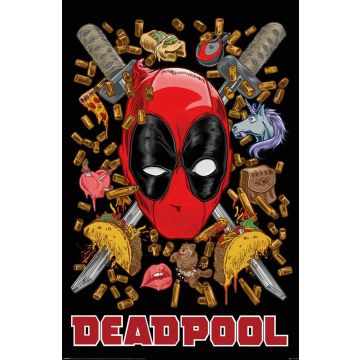 Hole in the Wall Deadpool Maxi Poster-Chimichanga (Diversen) Nieuw