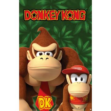 Hole in the Wall Nintendo Donkey Kong Maxi Poster-Donkey Kong & Diddy Kong (Diversen) Nieuw