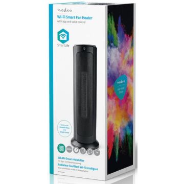 Nedis Wi-Fi Smart Toren Ventilatorkachel Thermostaat-Standaard (Diversen) Nieuw