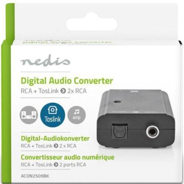 Nedis Stereo RCA to Digital Audio Converter-Standaard (Diversen) Nieuw