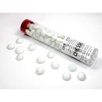Chessex Gaming Stones Tube 40+ Pieces-Opal (White) (Diversen) Nieuw