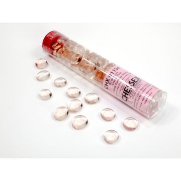 Chessex Gaming Stones Tube 40+ Pieces-Crystal (Pink) (Diversen) Nieuw