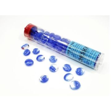 Chessex Gaming Stones Tube 40+ Pieces-Catseye (Dark Blue) (Diversen) Nieuw