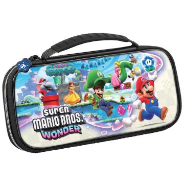 Bigben Game Traveler Deluxe Travel Case Super Mario Bros. Wonder-Cover Art (Switch) Nieuw