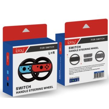 Merkloos Nintendo Switch Steering Wheel Pair-Zwart (Switch) Nieuw