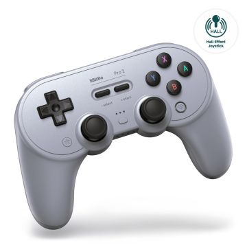 8BitDo Pro 2 Wireless Gamepad-Grey Edition (Hall Effect) (Diversen) Nieuw