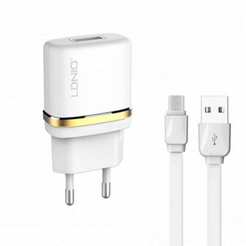 Ldnio USB Adapter-Wit Incl. USB Micro Kabel (Diversen) Nieuw
