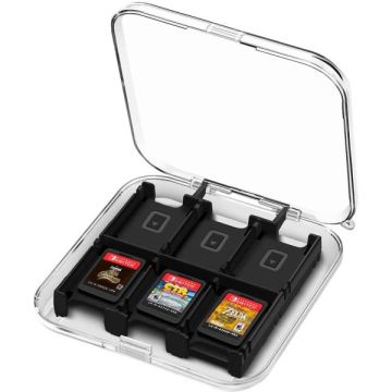 Merkloos Game Card Case 12-Doorzichtig (Switch) Nieuw