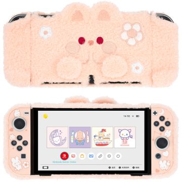 GeekShare Plush Protective Case for Switch-Rabbit (Roze) (Switch) Nieuw