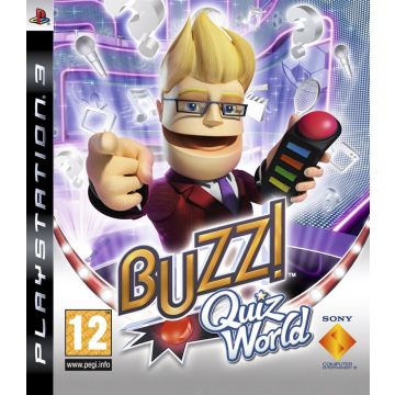 Buzz! Quiz World-Incl. Wireless Buzzers (PlayStation 3) Gebruikt