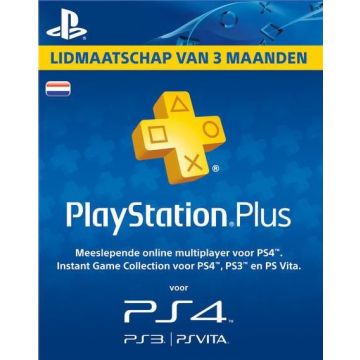 PlayStation Plus Abonnement-3 Maanden (Diversen) Nieuw