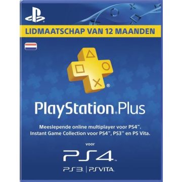 PlayStation Plus Abonnement-12 Maanden (Diversen) Nieuw