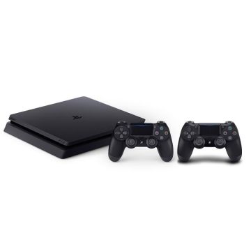 Sony PlayStation 4 Slim 1TB-Zwart Incl. 2 Controllers (PlayStation 4) Gebruikt