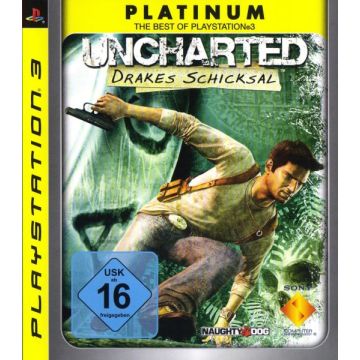 Uncharted Drake's Fortune-Platinum Duits (PlayStation 3) Gebruikt