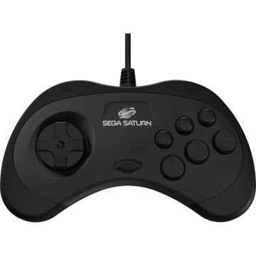 Retro-Bit SEGA Saturn Wired 8 Button Arcade Pad-Zwart (Sega Saturn) Gebruikt