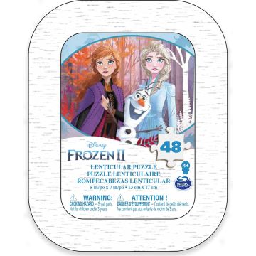 Cardinal Games Lenticular Puzzel Mini Tin-Frozen 2 (Diversen) Nieuw