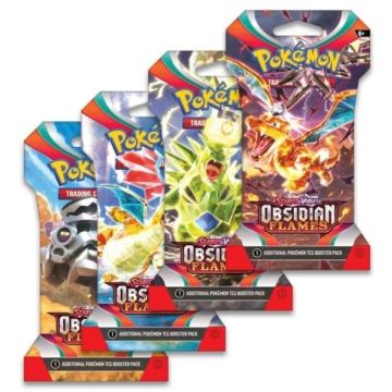 Pokémon TCG Scarlet & Violet Obsidian Flames-Sleeved Booster Pack (Diversen) Nieuw