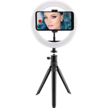 KSIX Live Studio LED Ring met Tripod 14W-Zwart (Diversen) Nieuw