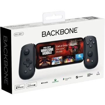 Backbone One Mobile Gaming Controller for Android & iPhone 15 (USB-C) Gen 2-Zwart (Diversen) Nieuw