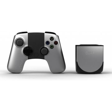 OUYA Console Zilver-Incl. 2 Controllers (OUYA) Gebruikt