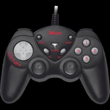 Trust GXT 24 PC Controller-Zwart (PCEngine) Gebruikt