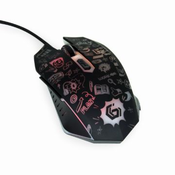Gembird Wired Grafix Gaming Mouse-MUS-6B-GRAFIX-01 (PC) Nieuw