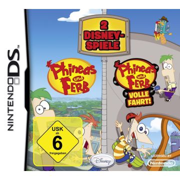 2 Disney Games Phineas and Ferb + Phineas and Ferb Ride Again-Duits (NDS) Gebruikt