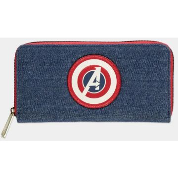 Difuzed Marvel Avengers Zip Wallet-Captain America Logo (Diversen) Nieuw