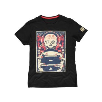 Difuzed Sony PlayStation Gaming Skull T-Shirt-Maat M (Diversen) Nieuw
