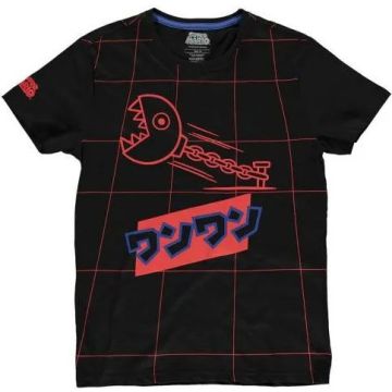 Difuzed Nintendo Super Mario Chain Chomp Japanese T-Shirt Zwart-Maat S (Diversen) Nieuw